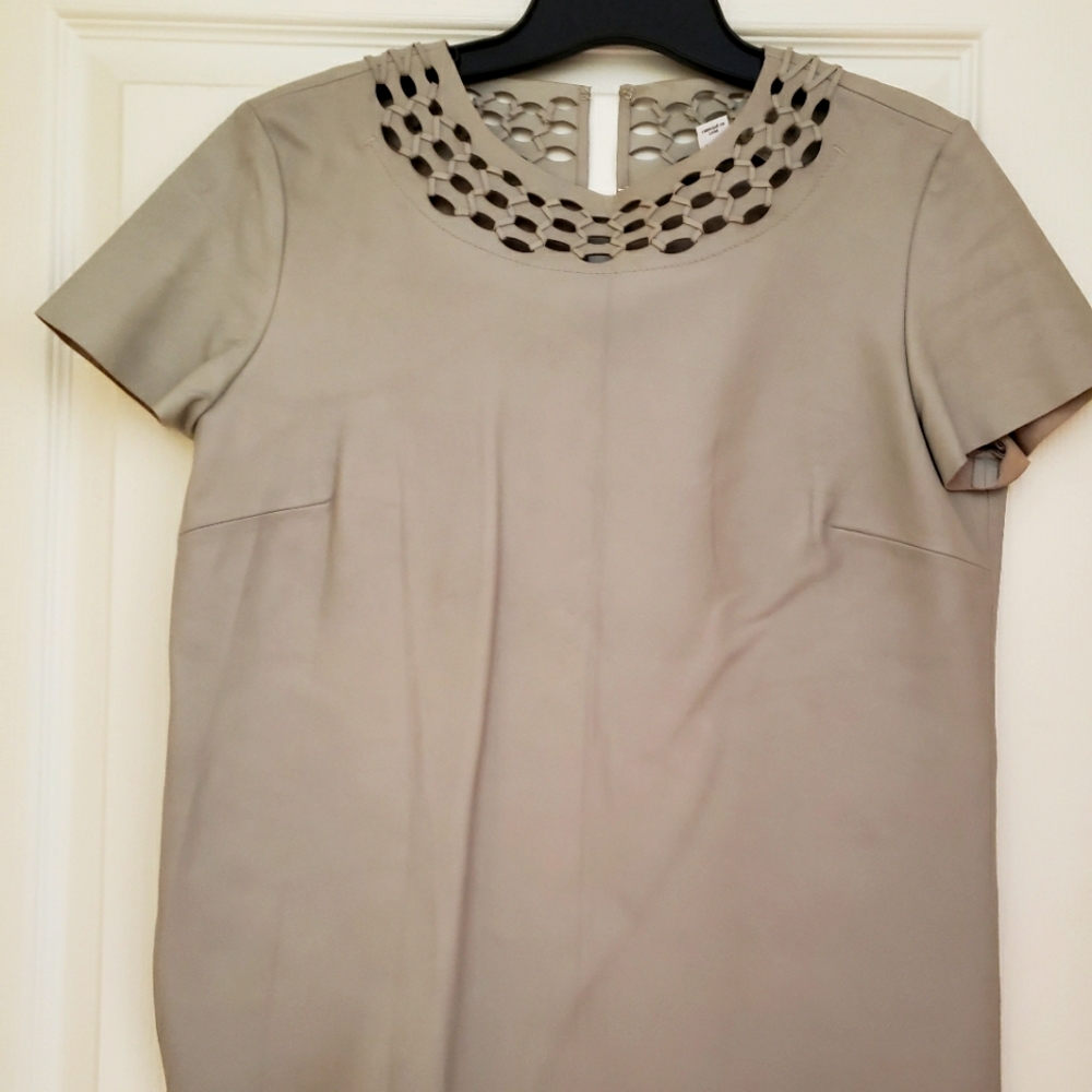 Leather top diane von furstenberg...size 8